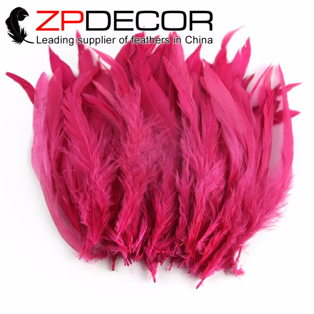 ZPDECOR 200 шт./лот 15-20 см (6-8 дюймов) ручной выбор красивый ярко-розовый окрашенные