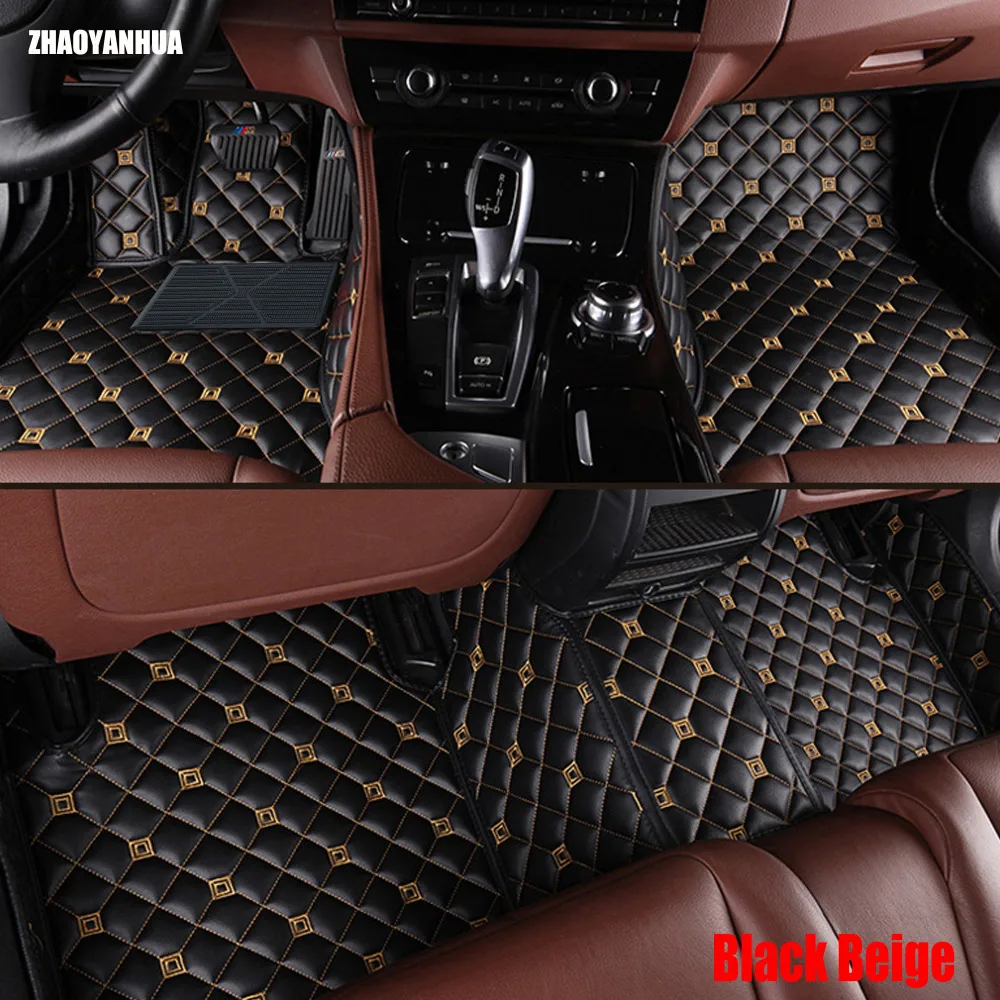 

ZHAOYANHUA Car floor mats for BMW 3/4/5/6/7 Series GT M3 X1 X3 X4 X5 X6 6D car-styling all weather carpet floor liner