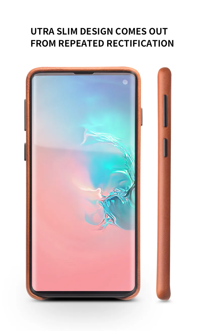 QIALINO, модная задняя крышка из натуральной кожи для samsung Galaxy S10, 6,1 дюймов, Роскошный чехол для телефона ручной работы для S10 Plus, 6,4 дюймов
