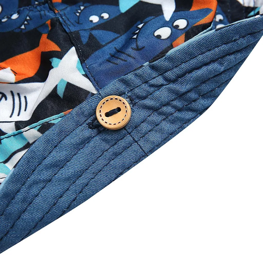 SAGACE хлопковая детская шапка летняя милая цветная с принтом Солнцезащитная для