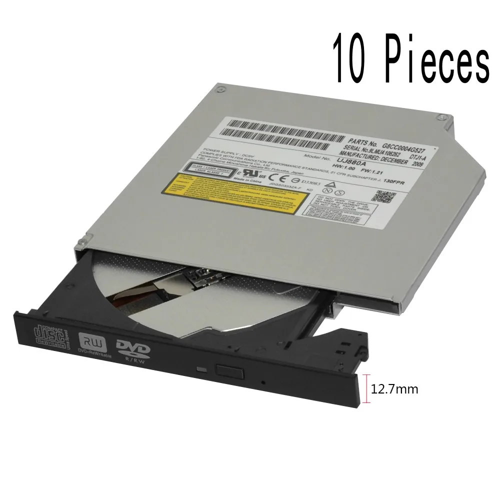 10 pcs high quality 12.7mm Internal SATA DVD+/ RW DL CD+/ Burner Writer Drive Play Optical For Windows XP/7/8/10 MAC|Компьютерные