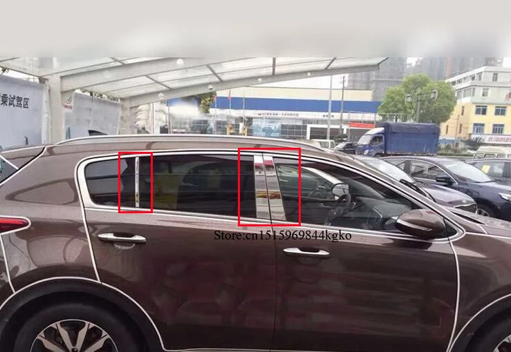 Горячее предложение для KIA SPORTAGE QL окно хромированный столб крышка отделка Литье