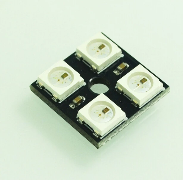Высококачественное прочное светодиодное кольцо 4x WS2812B 5050 RGB со встроенными