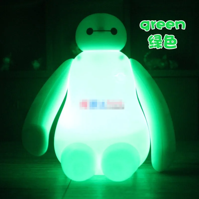 RGBW Цвет Изменение Baymax мультфильм СВЕТОДИОДНЫЙ Ночник детская комната Детская прикроватная лампа спальный стол лампа декоративная перезаряжаемая настольная лампа