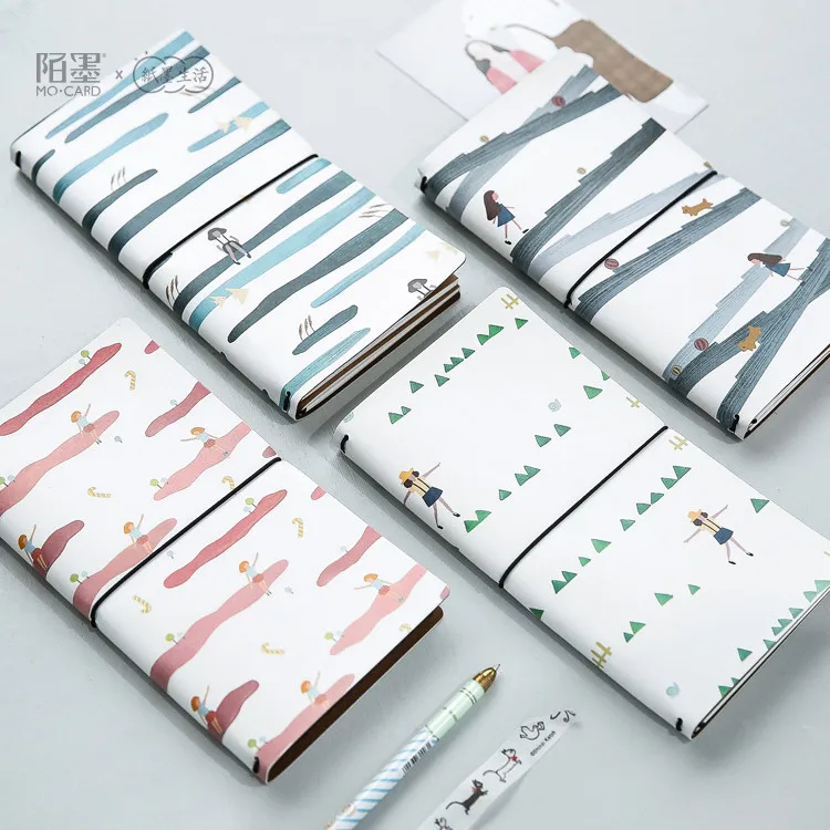 Новый мультфильм студент портативный кожаный человек планировщик повестки дня