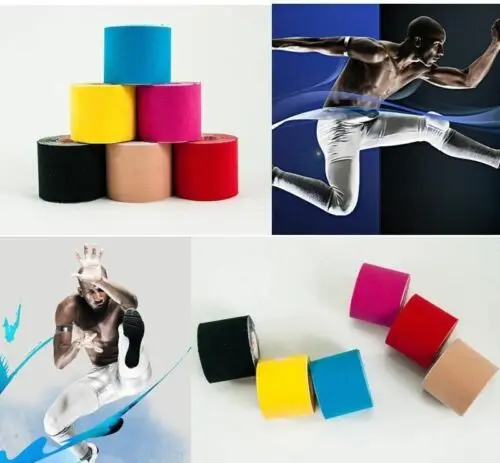 5M New Athletic Elastic Physio Sports kinesiology Rock Tape Waterproof Muscle Bandage 5cmx5m |