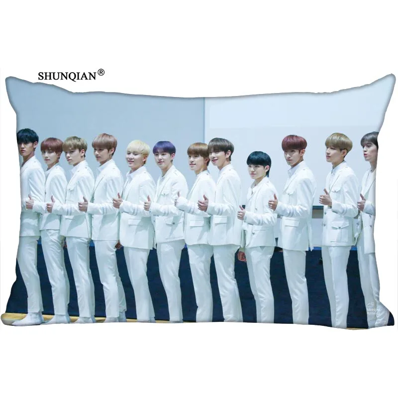 21 KPOP 17 печатная прямоугольная наволочка модная декоративная Двусторонняя атласное с узором Наволочка на заказ подарок вашему образу - Цвет: 21