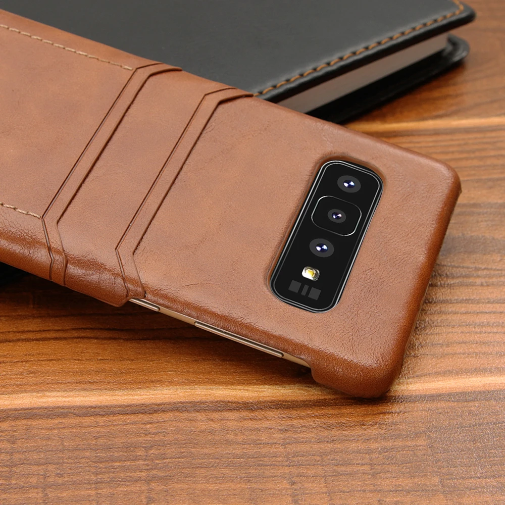 Для samsung Galaxy S8 S9 плюс S10 S10e кожаный чехол роскошный винтажный кошелек для карт
