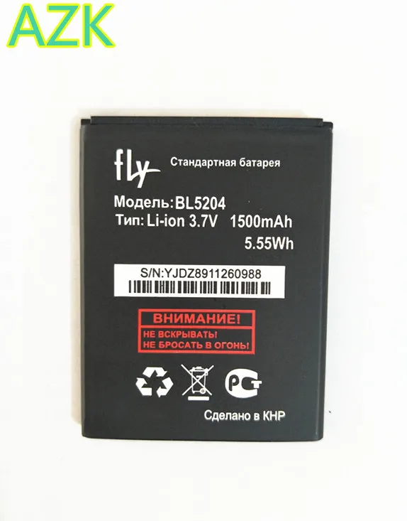 AZK новые BL5204 3 7 в 1500 мАч батареи BL 5204 Аккумулятор для Fly IQ447 IQ 447 мобильный