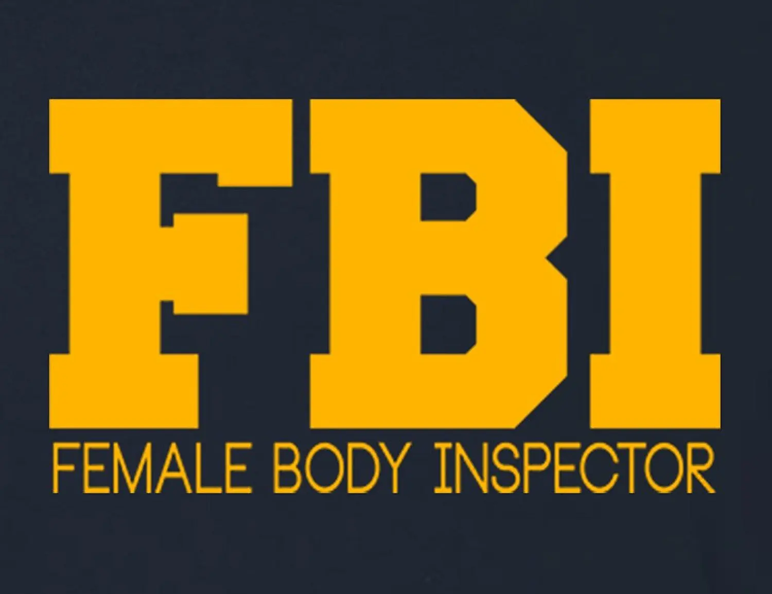 Для мужчин с надписью ФБР (FBI) женского тела инспектор футболка коротким рукавом