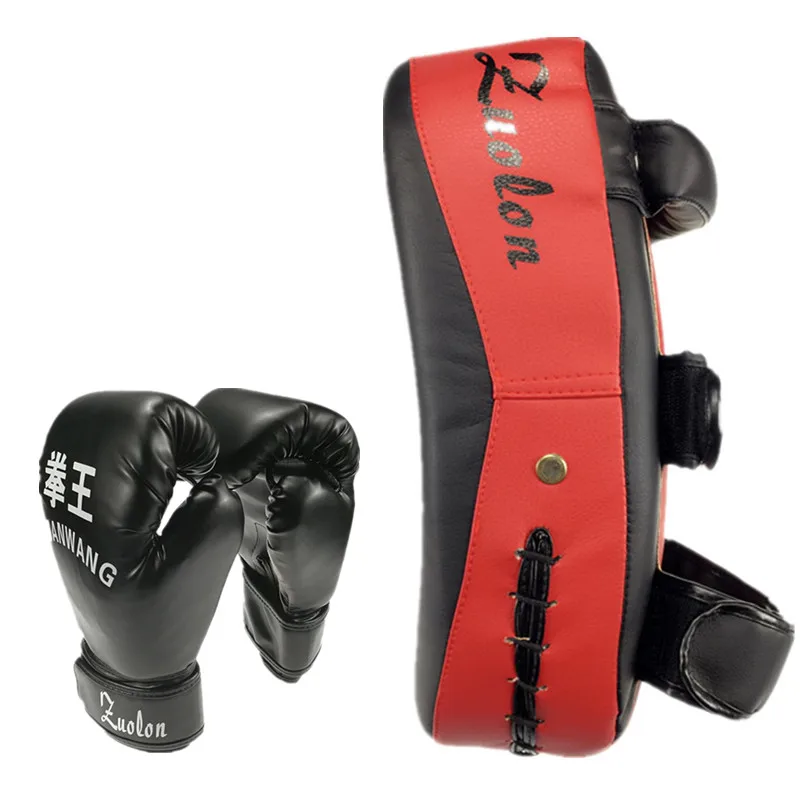 ММА Муай Тай пробивая кривая колодки и боксерские перчатки искусственная кожа