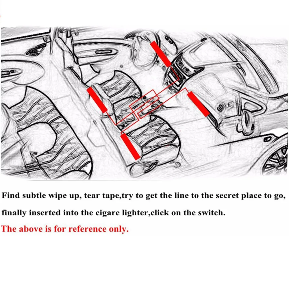 Car LED Strip Lights USB RGB Automobile Styling Atmosphere Lamps Flexible 4 Pcs Strips Interior Decoration F-Best | Автомобили и