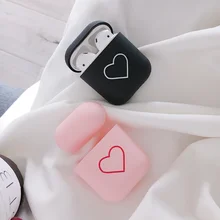 Для AirPods PC матовый сплошной цвет защитный чехол Apple Airpod зарядка защитный чехол наушники Жесткий корпус влюбленные любовь сердце Для AirPods PC матовый сплошной цвет защитный чехол Apple Airpod зарядка защитный чехол наушники Жесткий корпус влюбленные любовь сердце