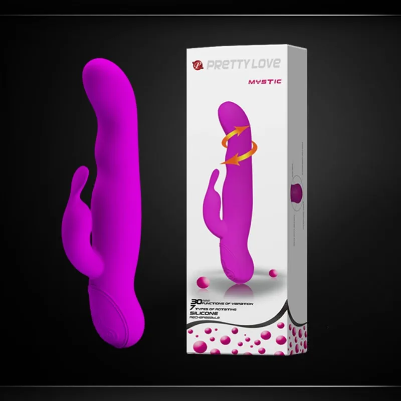 30 Speeds 7 Rotation USB Rechargeable Waterproof G Spot Vibrator Female Masturbation Wand Massager Adult Sex Toys for Women | Красота и