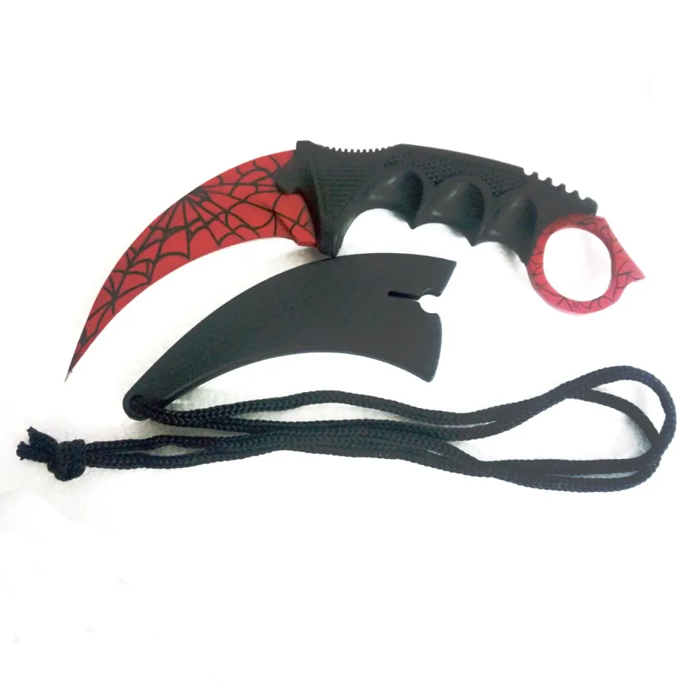 CS GO, нож Karambit Counter Strike, ручной работы, охотничьи ножи, боевой коготь, тактический нож для выживания, карманный шейный нож, инструмент для кемпинга