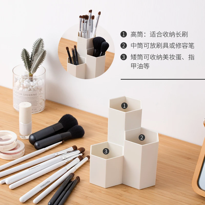 Держатель кистей для макияжа в скандинавском стиле органайзер косметики коробки