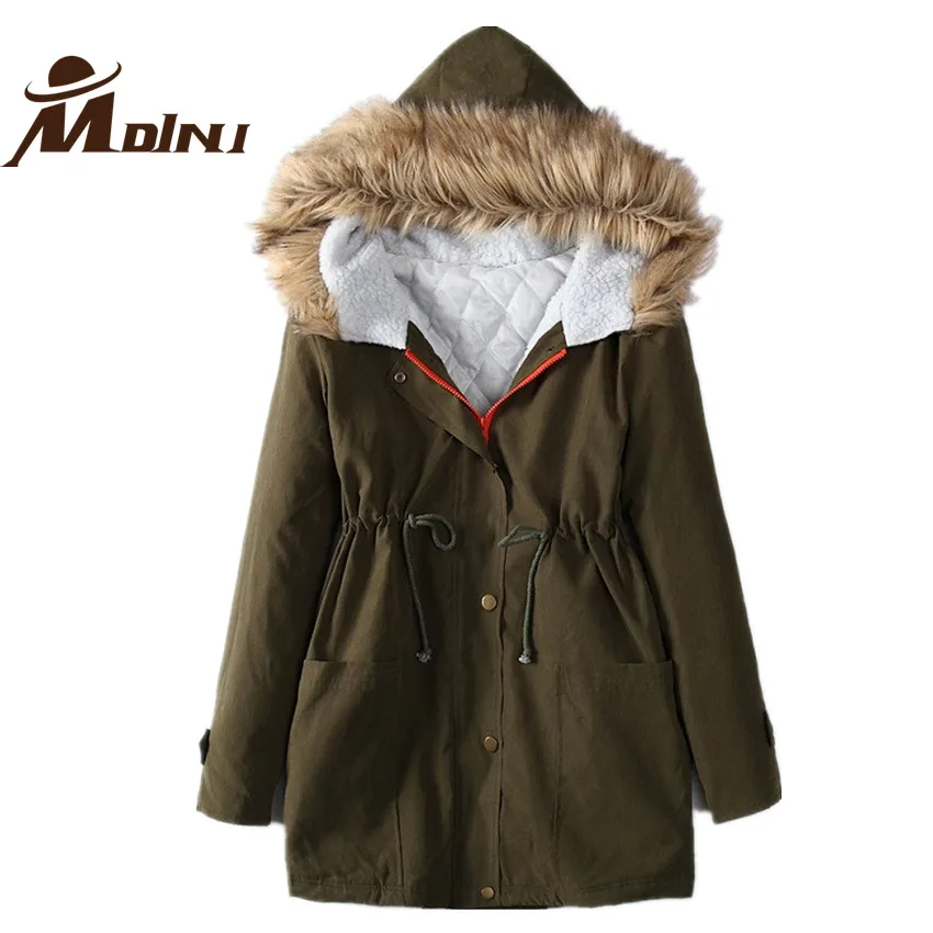 Женское меховое пальто Anorak Базовая куртка из хлопка на осень и зиму|overcoat