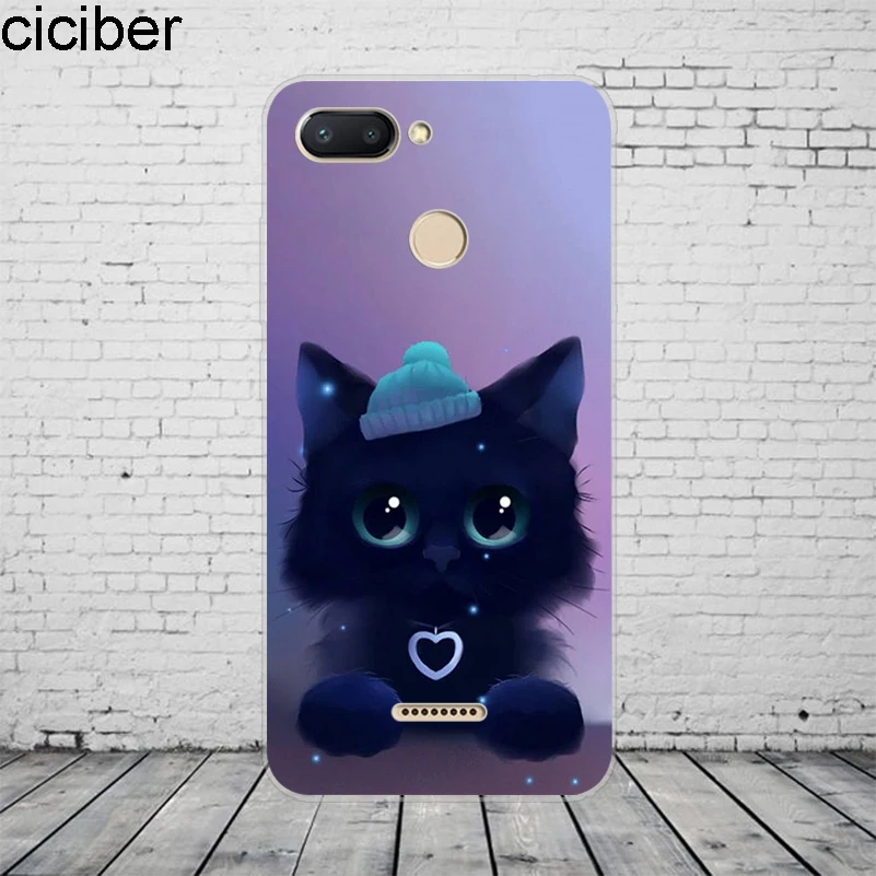 WM04989 Чехол ciciber с милым животным котом для Xiaomi Redmi 6 5 4 3 A X S Plus Pro S2 чехол для телефона для Redmi Note 6 5 4 X A Pro Мягкий ТПУ чехол - Цвет: WM04989