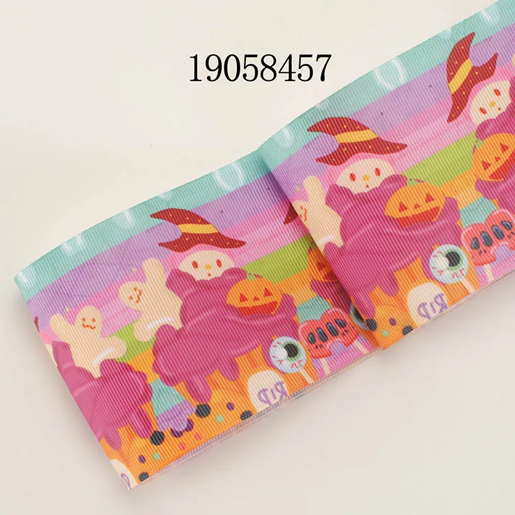 Новинка распродажа 3 &quot75 мм счастливый лента для Хэллоуина корсажные ленты с