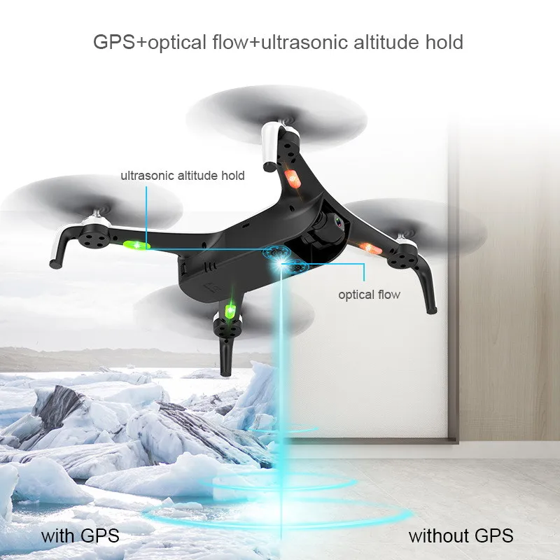 C-FLY SMART Pro gps 5G WiFi FPV 1080P HD камера 2 км 4 канала бесщеточный Радиоуправляемый Дрон Квадрокоптер HD камера с высоким режимом удержания Дрон z713