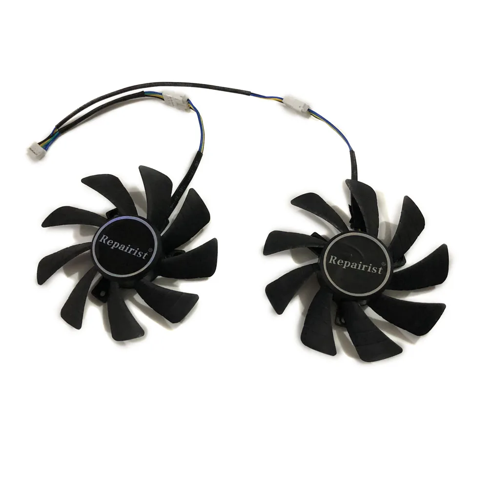 Охлаждающий вентилятор графической карты 2 шт./компл. T129215SH GPU VGA для MANLI M NP1041005RD F380G