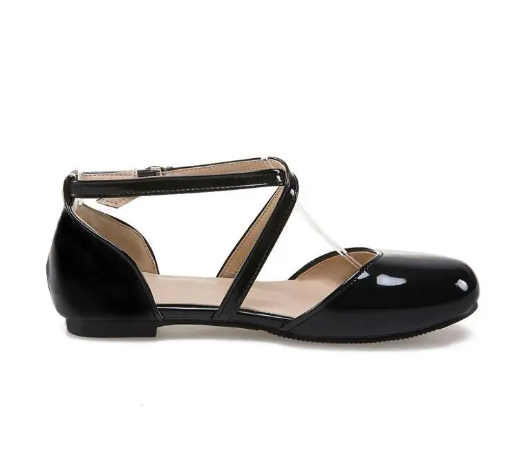 Милые дизайнерские туфли из лакированной кожи женские балетки на плоской