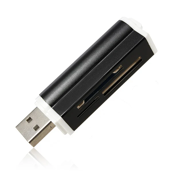 SY-662 USB 2,0 все в 1 мульти устройство чтения карт памяти TF Micro SD MMC карты памяти SDHC M2 Memory Stick MS Duo RS-MMC+ розничная посылка