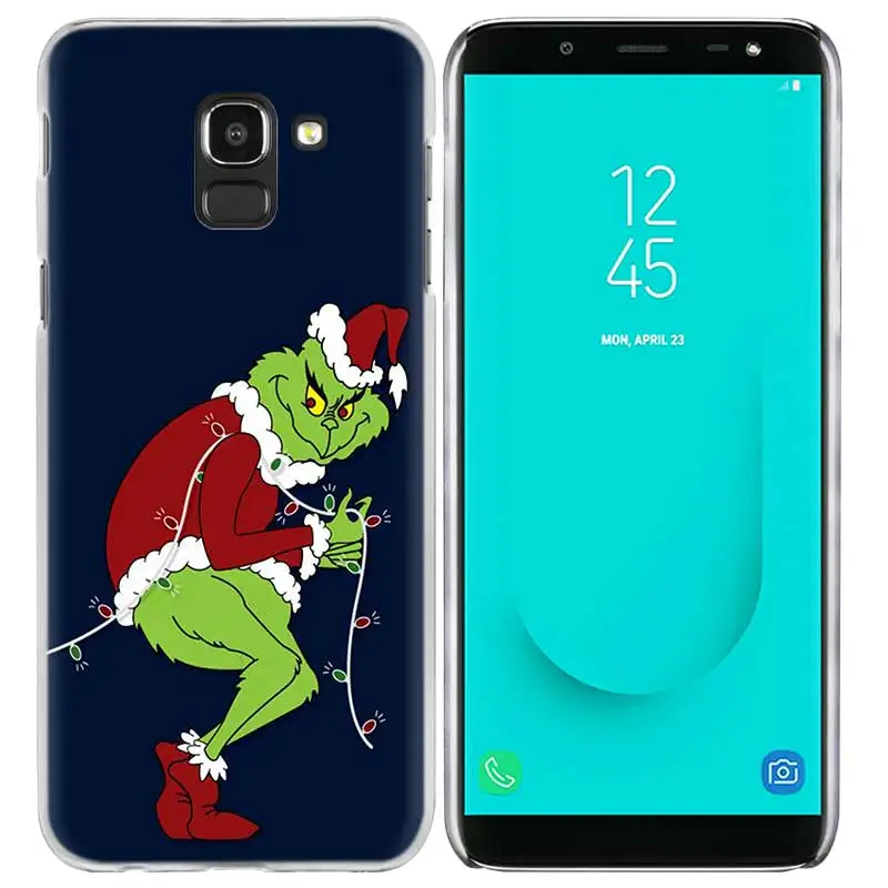 09 Чехол Жесткий ПК для Samsung Galaxy J2 J3 J4 J5 J6 J7 J8 премьер-плюс зеленый Гринч Рождество Coque - Цвет: 09