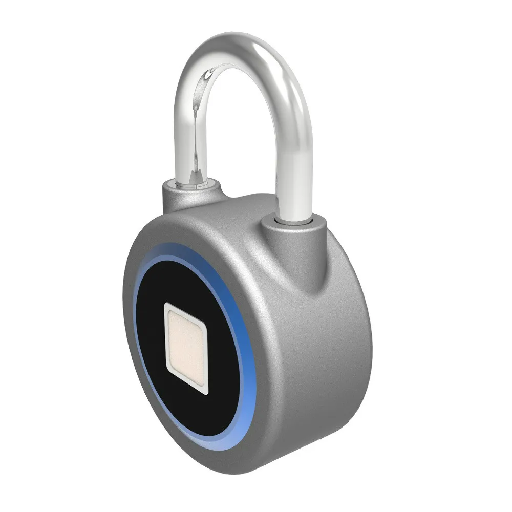 Keyless portable Bluetooth smart Fingerprint Lock waterproof padlock Anti-Theft iOS Android APP control door cabinet | Безопасность и