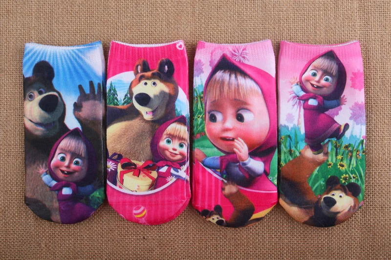 1 пара Детские хлопковые носки с мультяшным принтом 24 #|children socks|kids sockssocks girls |