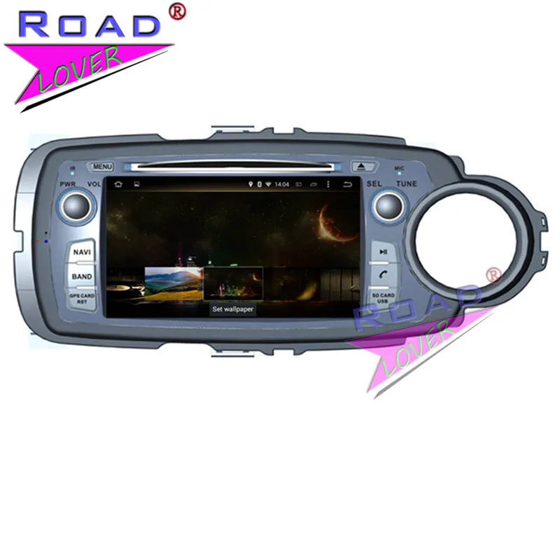 Roadlover Android 9 0 автомобильный DVD Автомобильный плеер аудио для Toyota Yaris 2011 RHD Стерео GPS