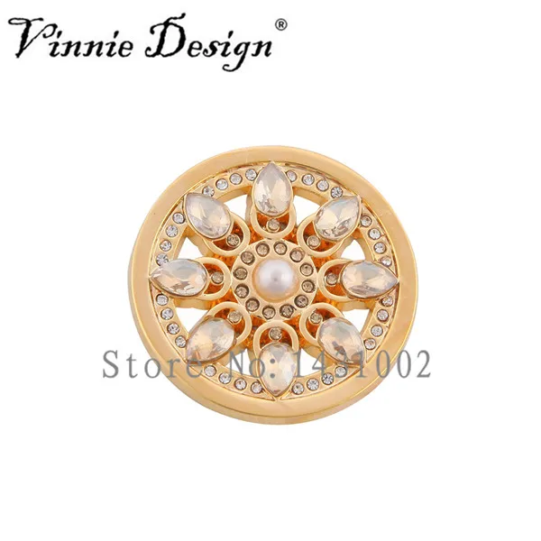 Винни Дизайн Ювелирные изделия 33 мм цвет розового золота вечная звезда монета