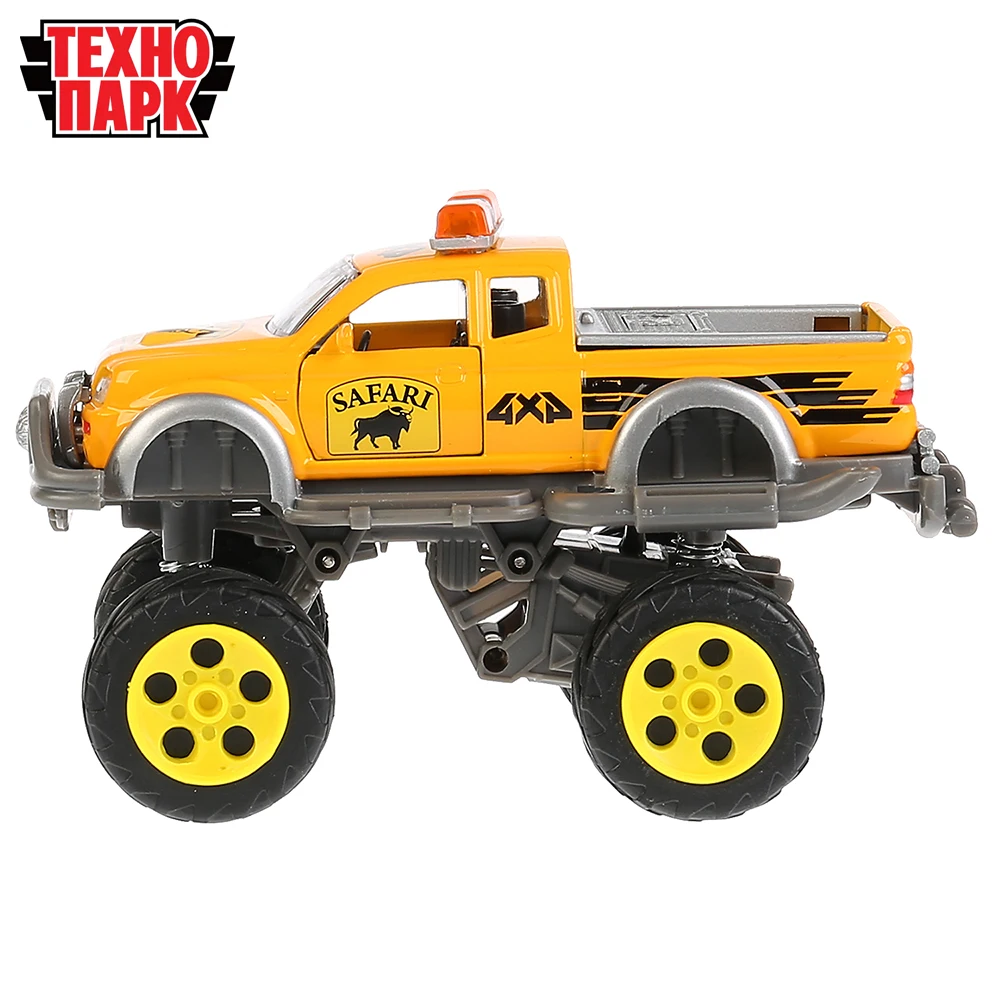 Машина ТЕХНОПАРК Джип сафари 14.5 см открывающиеся двери металлический корпус