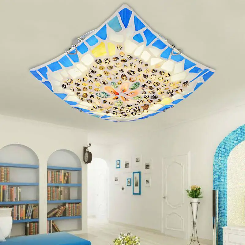 Потолочный светильник ручной работы в средиземноморском стиле освещение для