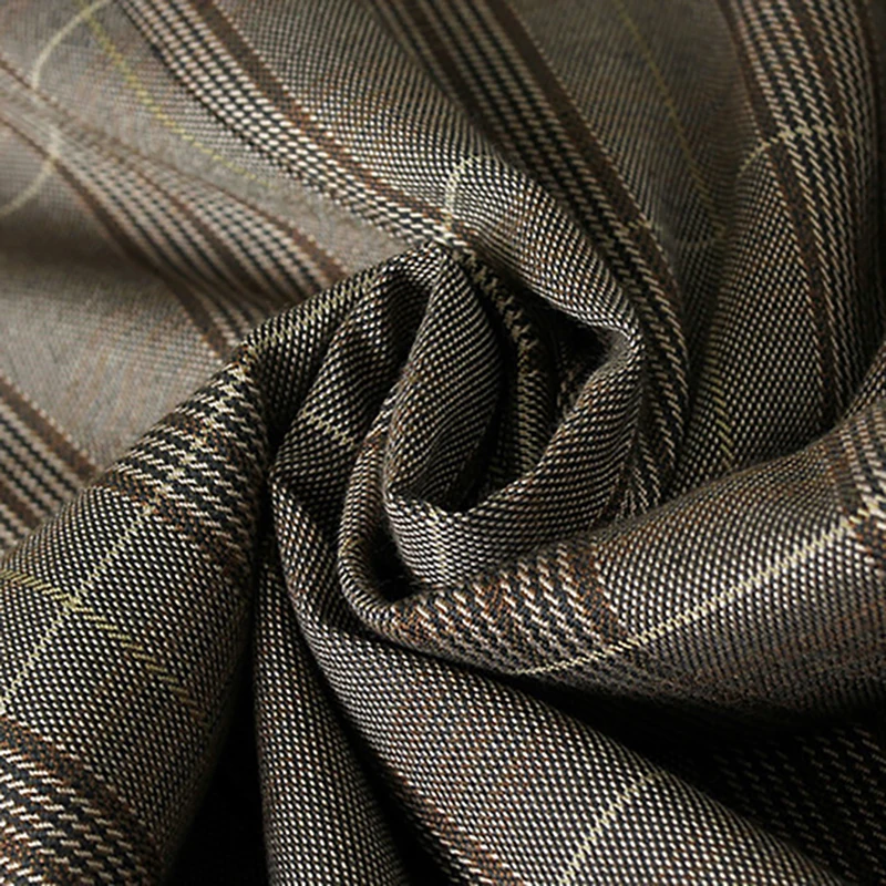 2019 летнее Новое корейское Темно-коричневое клетчатое платье в консервативном