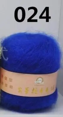 024 dark blue TPRPYN 1 шт. = 50 г мягкий мохер Кашемир Вязание шерсть пряжа DIY шаль шарф вязание крючком нитки поставки - Цвет: 024 dark blue