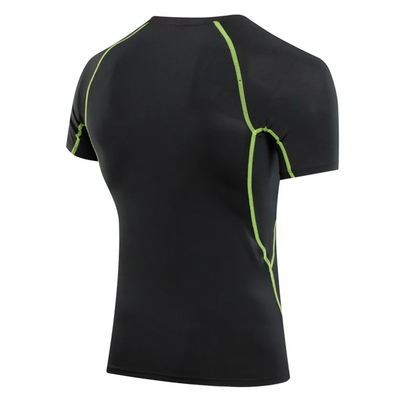 Мужская футболка с коротким рукавом уличные спортивные колготки для фитнеса и