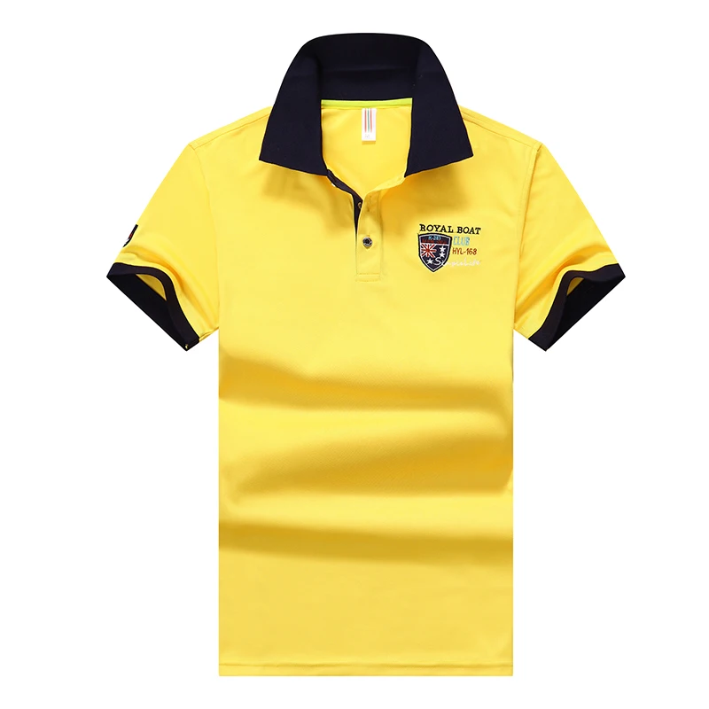 

Men's Short Sleeve Solid Fashion Business Brand Breathable Mens Polo Shirt Summer Mens Clothing