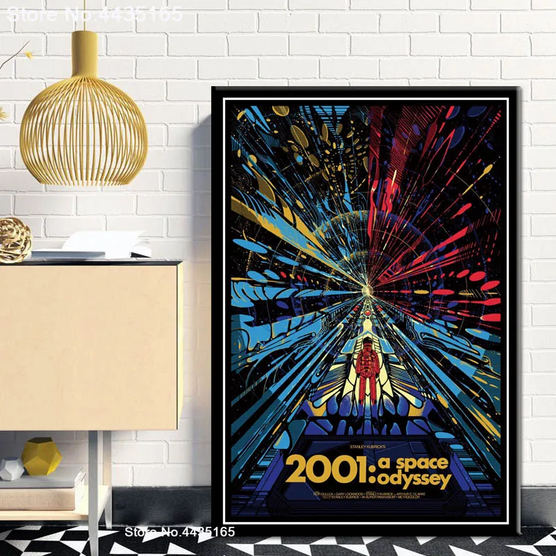 2001 космическая Одиссея, постер из фильма, классический фильм, постеры и принты, настенная живопись на холсте для гостиной, домашний декор