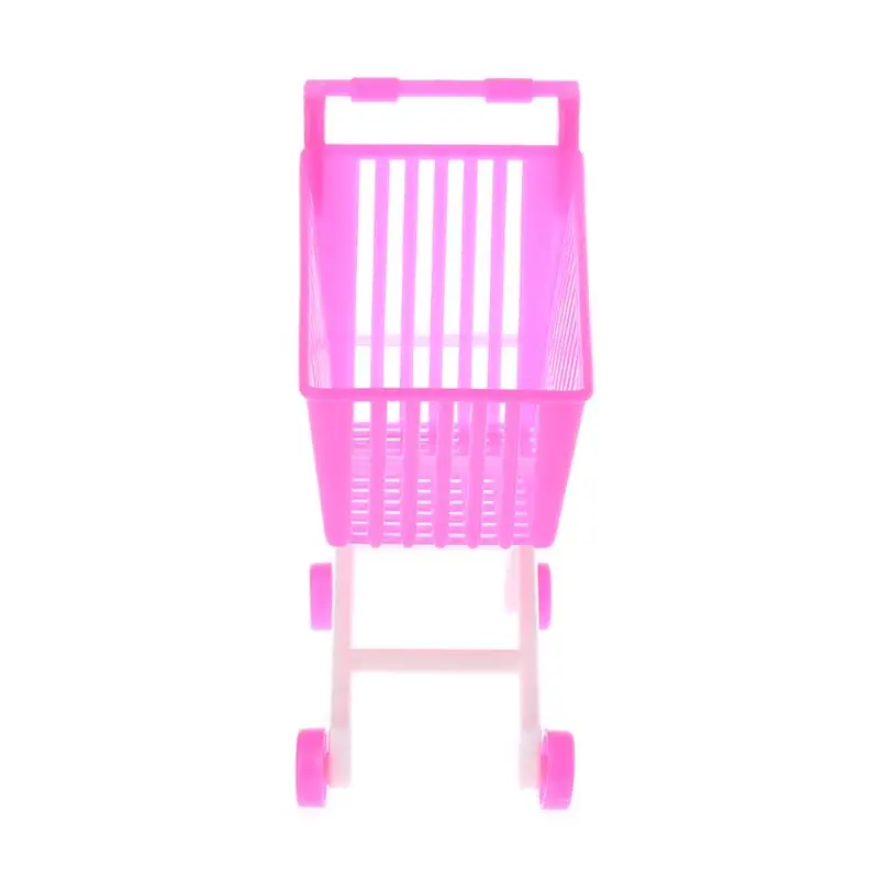 Кукольная корзина для покупок пластиковый милый Миниатюрный Мини супермаркет