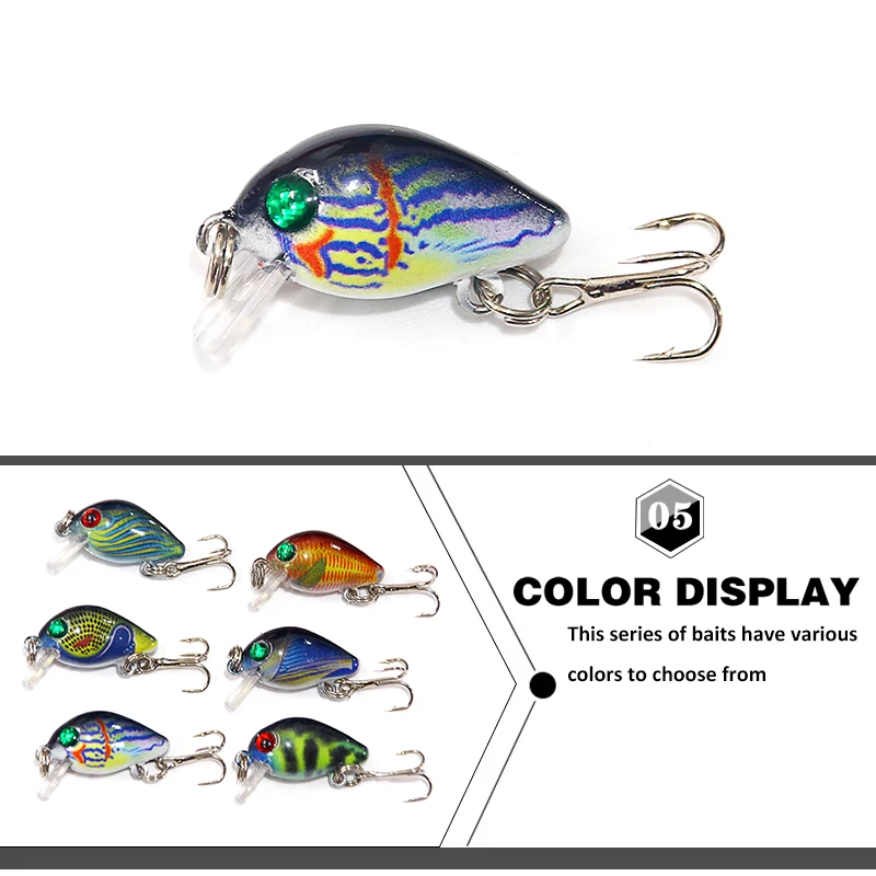 SEAPESCA 1 шт. Новый кренкбейт 2 5 см 7 г Isca искусственные приманки яркие глаза с острыми