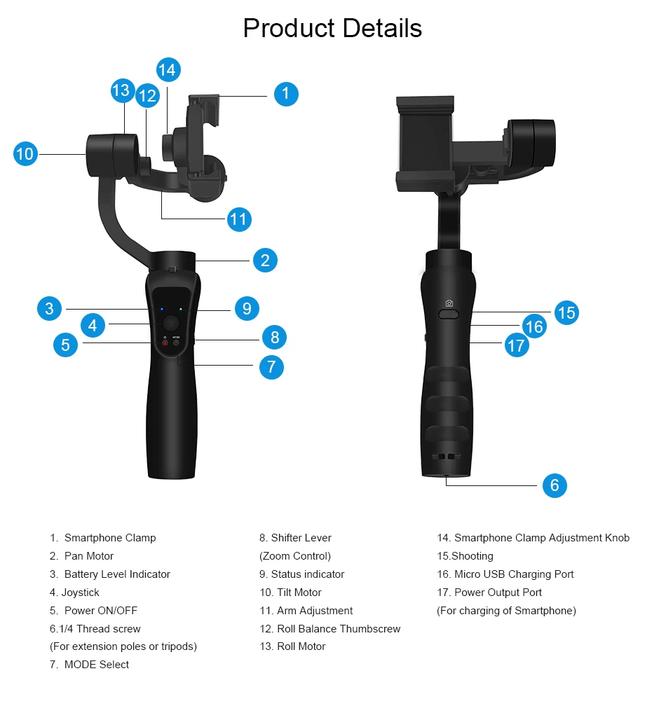 Ручной Стабилизатор gimbals смартфон de gimbal стабилизатор Экшн-камера телефон для iphone X 8 Plus 8 7 Plus 7 gopro dslr