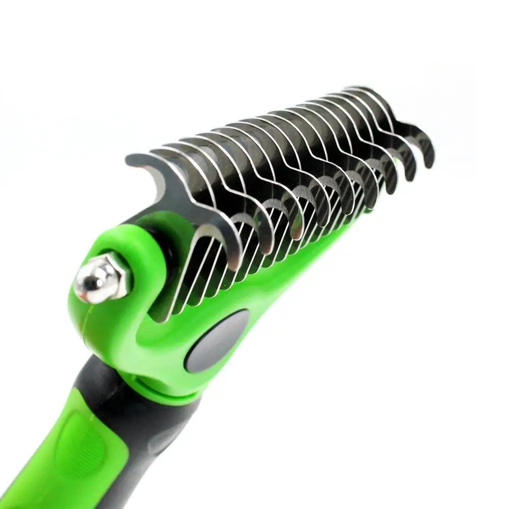 

Pet Double-Sided Pet Grooming BrushPrevent Skin Scratches Pet Double-Sided Comb Pet Massage Comb Open Kont Hair Comb