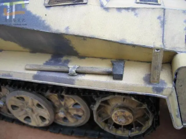 Немецкие Sdkfz250-3 типа полу-подсветка для гусеницы бронированный автомобиль Военная Модель 3d бумажная модель DIY Ручная работа