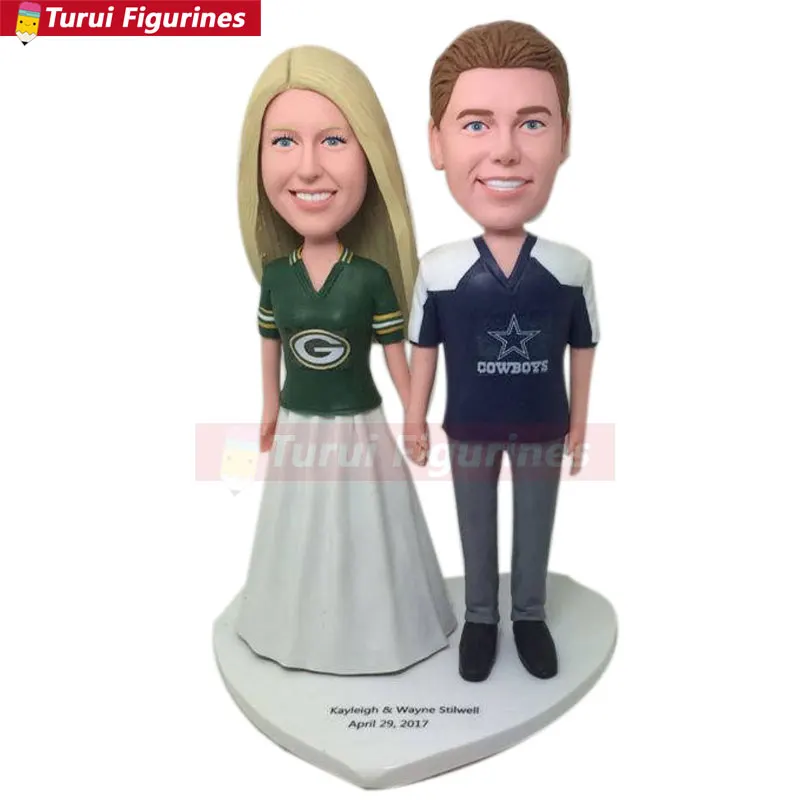 Индивидуальный Топпер для свадебного торта жениха и невесты индийская Глиняная