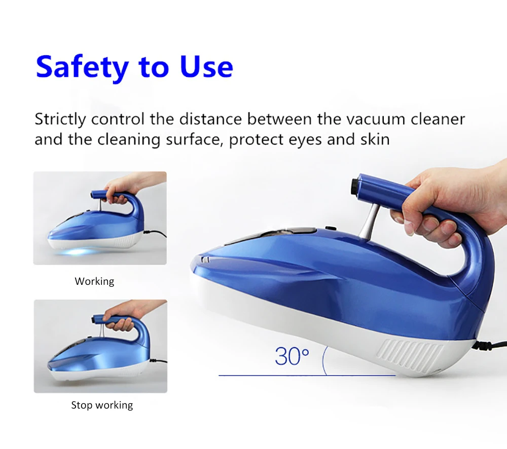 Dibea UV808 умный пылесос, уничтожающий бельевых клещей очиститель для домашних матрасов Клещи для уничтожения аспиратора ультрафиолетового света пыль клещей Чистка Пылесосом