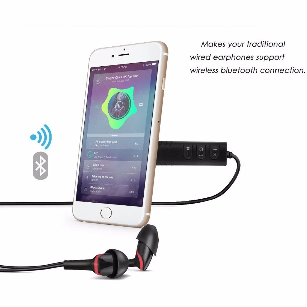 Gonoker приемник Bluetooth адаптер Беспроводной AUX приемника 4.1 Hands-Free Car Audio Динамик дома