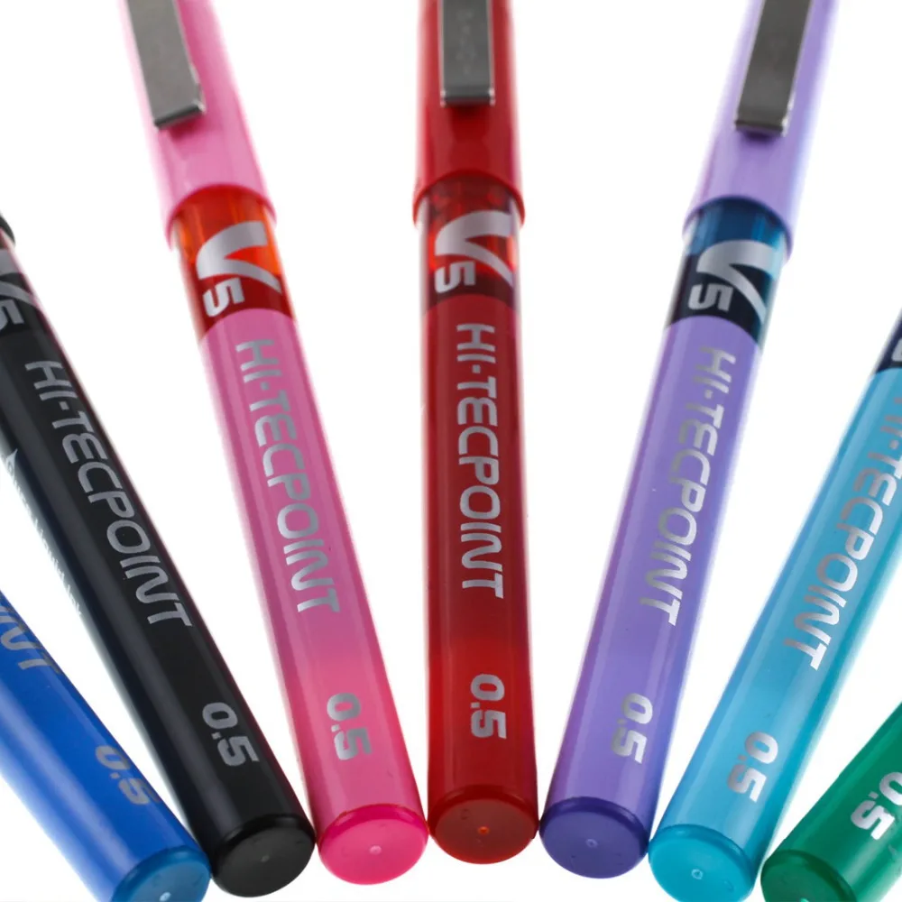 Pilot Hi Tecpoint V5 BX 0 5 мм очень тонкая Ручка роллер чернила шариковая ручка Япония