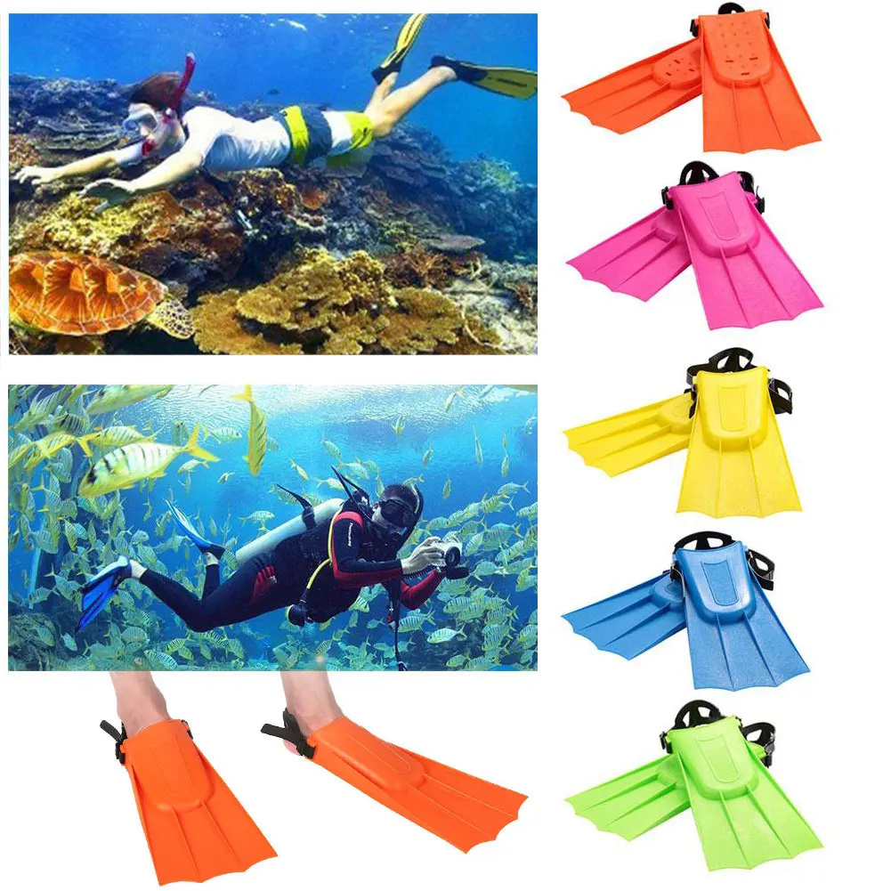 1Pair Diving Fins Swimming Hunting Monofin Underwater Flippers Child Flipper ABS | Спорт и развлечения