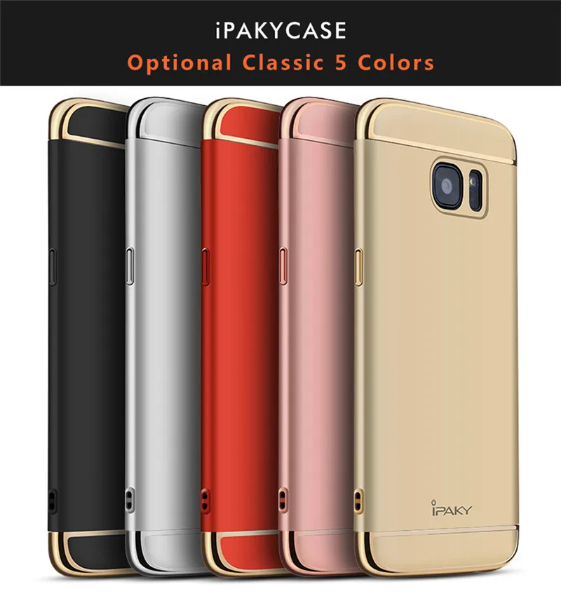 Original iPaky 3in1 Phone Case For Samsung Galaxy S7 Edge Fashion Plating Matte Back Cover Coque Housing |